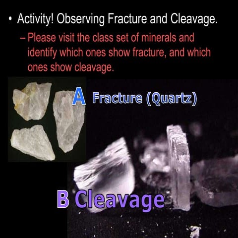Properties of Minerals Earth Science Lesson PowerPoint, Lab Activity