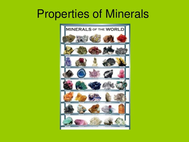 Properties of minerals