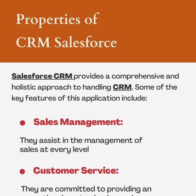 SALESFORCE CRM - Features & Support Options | PPTX