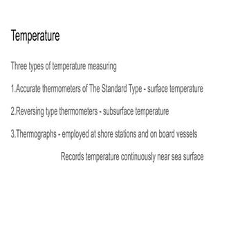Dynamic Planet Oceanography: Properties of sea water