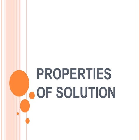 Properties of solution | PPT