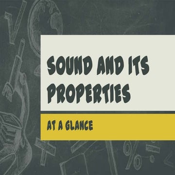Properties of sound