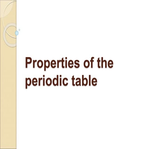 Properties of the periodic table 2003.ppt