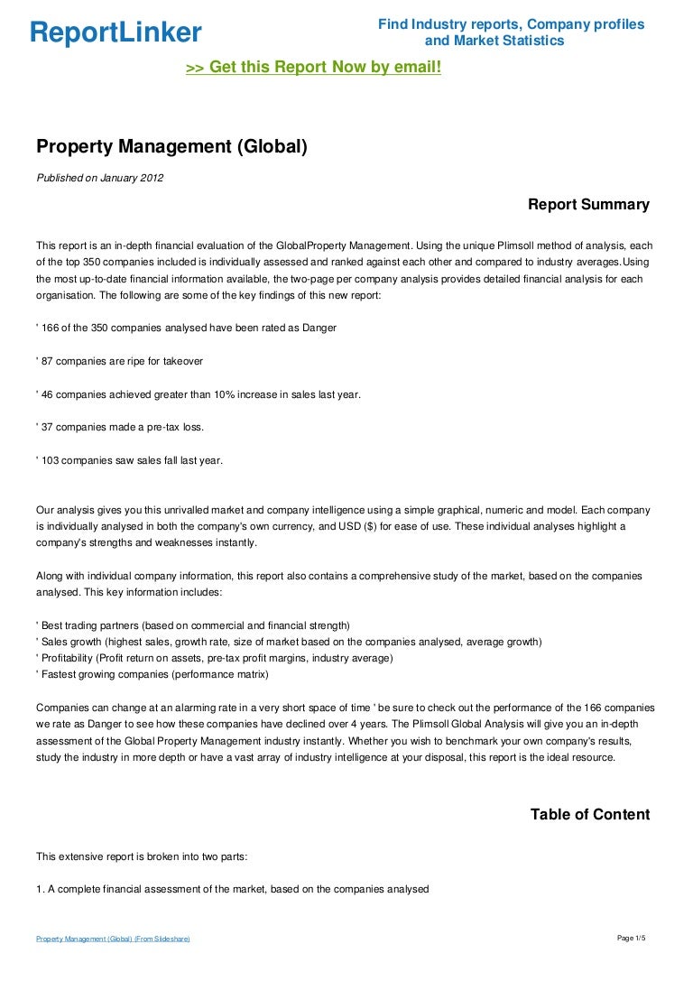 Property Management (Global)