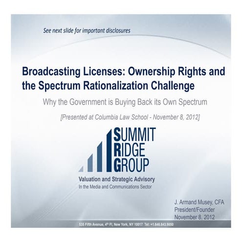 Introductory Framework for Spectrum Valuation | PDF
