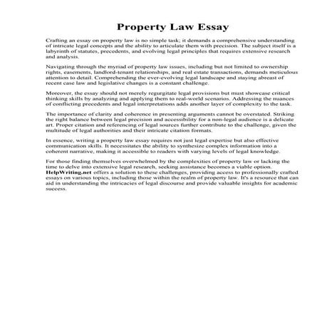 Property Law Essay.pdf
