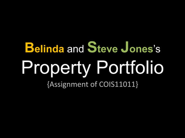 Property portfolio