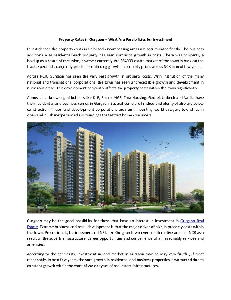 Property Rates in Gurgaon