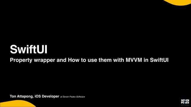 Property wrapper and how to use them with mvvm in swift ui i copy