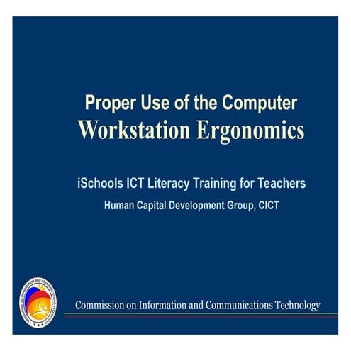 Proper Use of the Computer Ergonomics.ppt