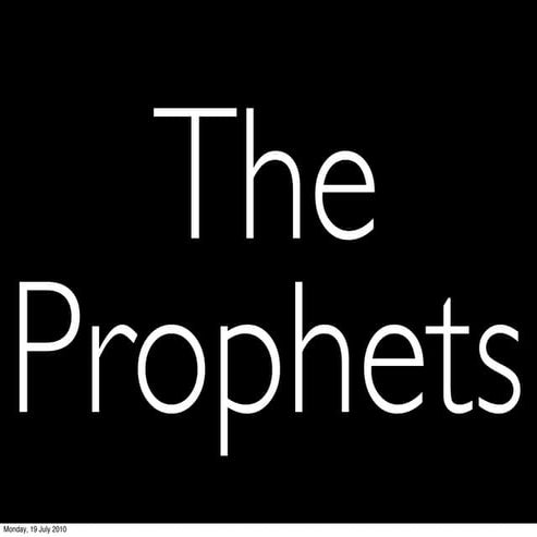 Bc1 Introduction To The Prophets Pdf