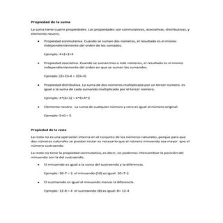 Propiedad de la suma, resta, multip...