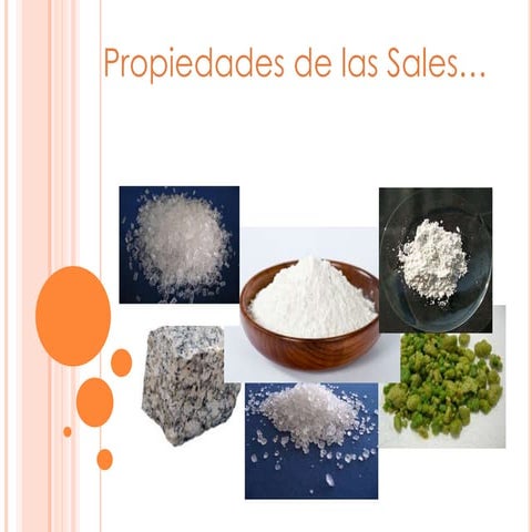Propiedades dde sales