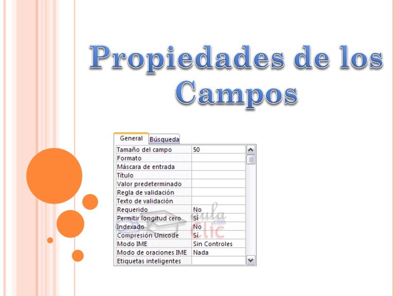 Propiedades de campo