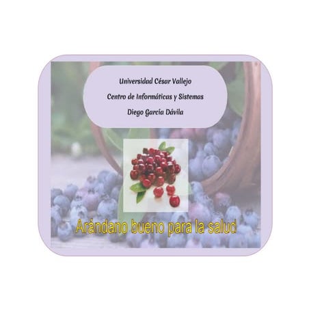 Propiedades del arándano