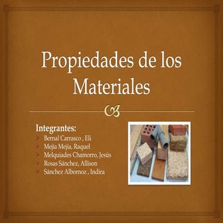 Propiedades de los materiales 