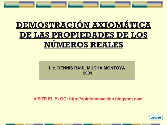 Propiedades De Los NúMeros Reales