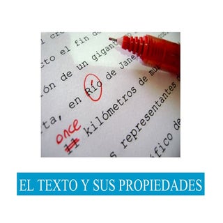 Las propiedades del texto