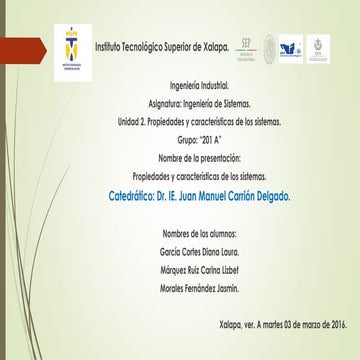 Propiedades y características de los sistemas 8