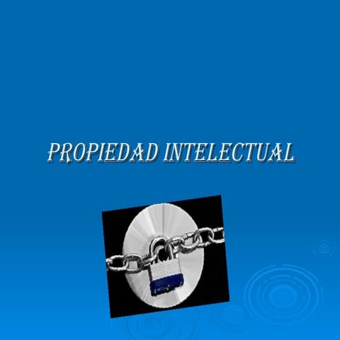 Propiedad intelectual