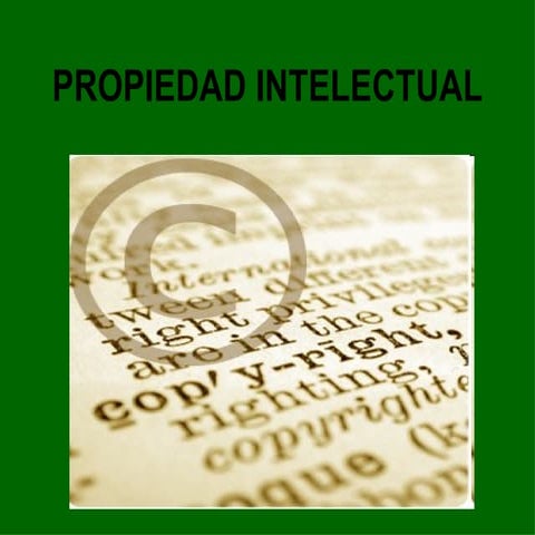 Propiedad intelectual