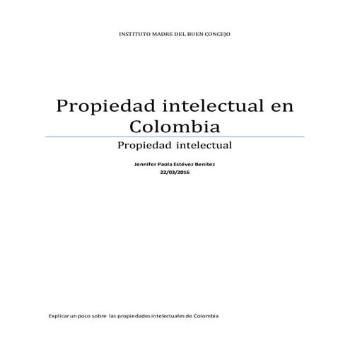 Propiedad intelectual de colombia