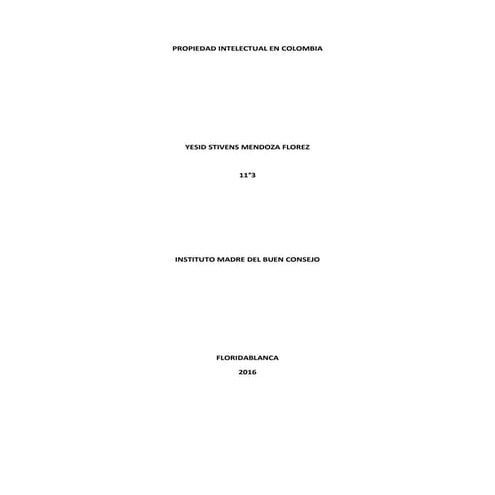 Propiedad intelectual en Colombia