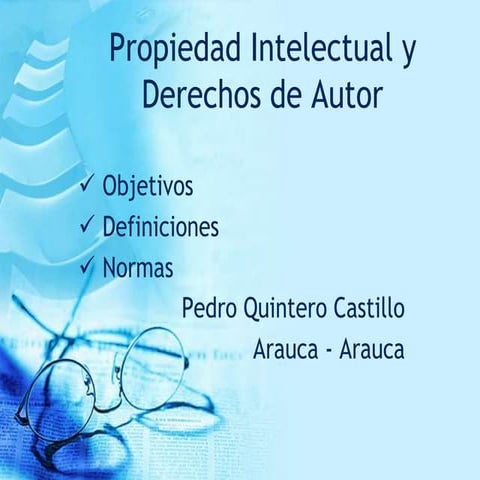 Propiedad intelectual y derechos de autor en colombia | PPTX