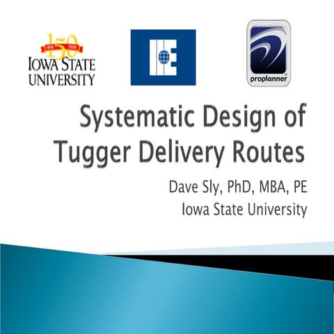 Tugger Route Generation - Flow Planner - Dr. Dave Sly