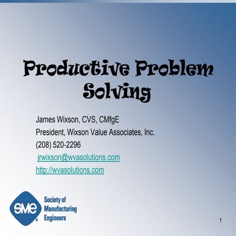 Problem Solving PowerPoint PPT Content Modern Sample