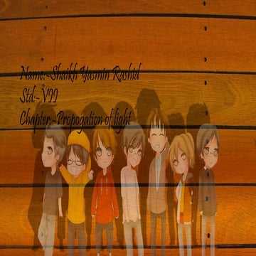 Propogation of light