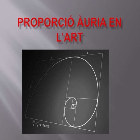Proporció aurea en l’art