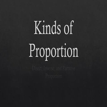 3 types of proportion | PPTX