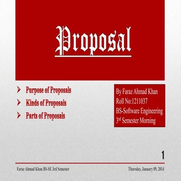 What is Proposal | PPTX