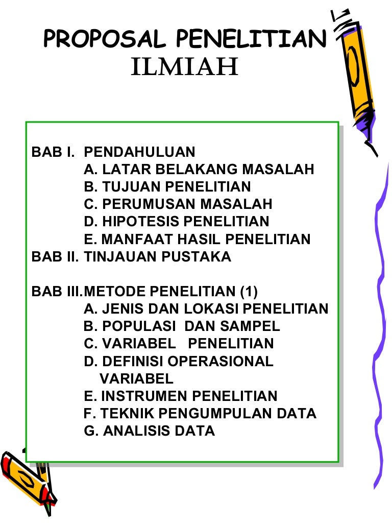 Proposal Penelitian Ilmiah