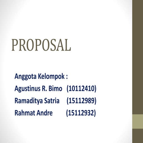 Proposal
