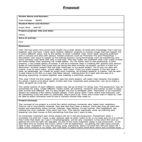 FMP: Proposal Updated