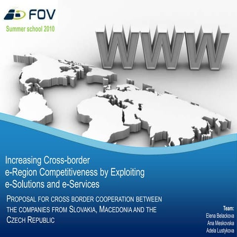 Proposal for cross border cooperation