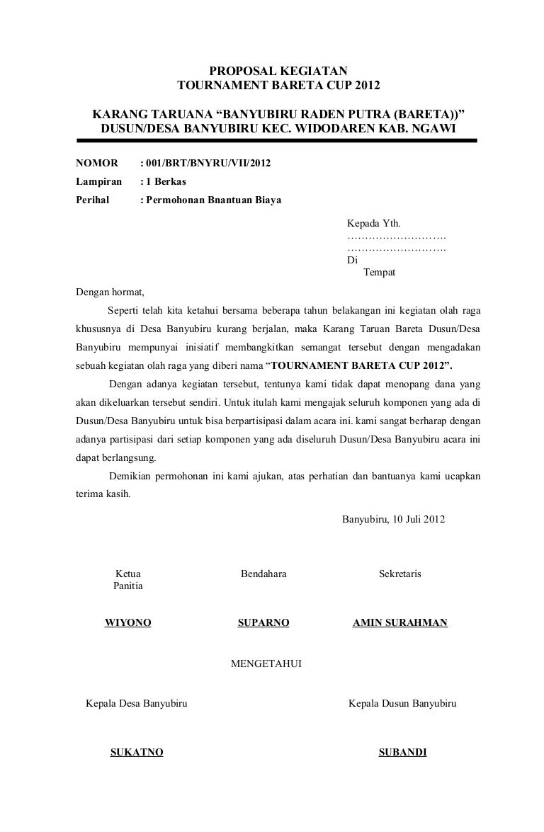 Contoh Proposal Kegiatan Turnamen Game Online Lakaran