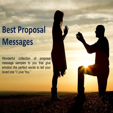 Best Love Proposal Messages