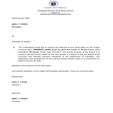 Proposal project LAPS