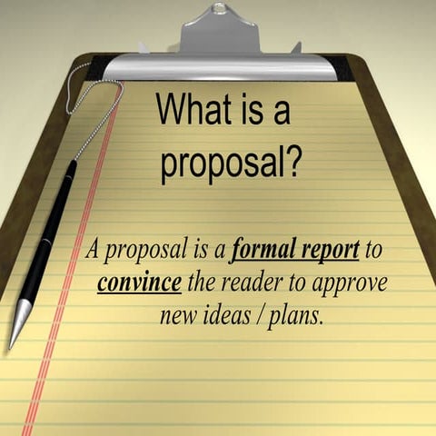 Proposal writing