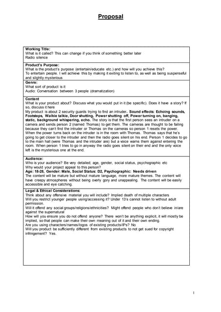 Proposal(6)