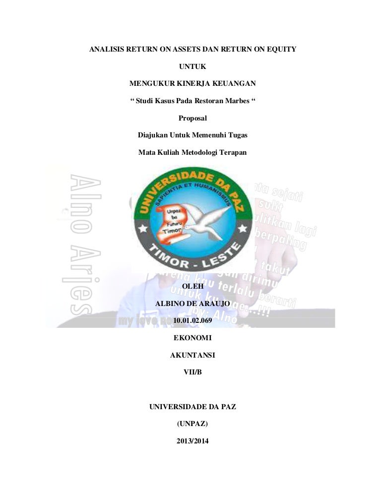 Proposal Analisis Roa Dan Roe Untuk Mengukur Kinerja Keuangan
