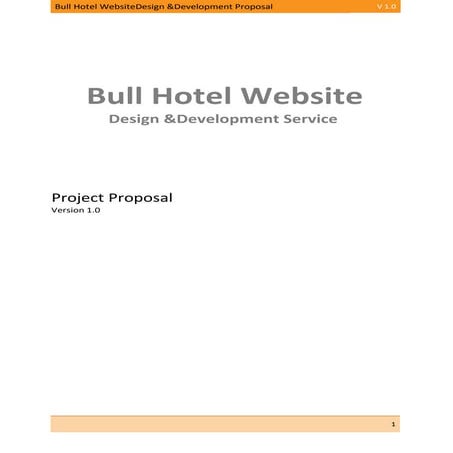 Proposal bull hotel website design & development