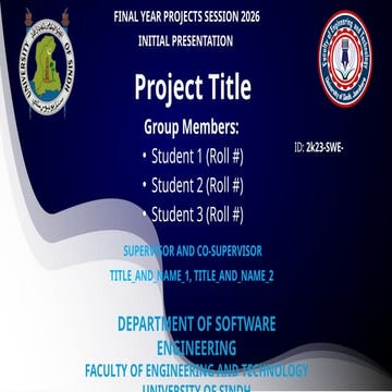 Steps for making presentation of final year project | PPTX