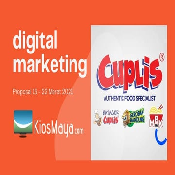 Proposal digital marketing bisnis kuliner