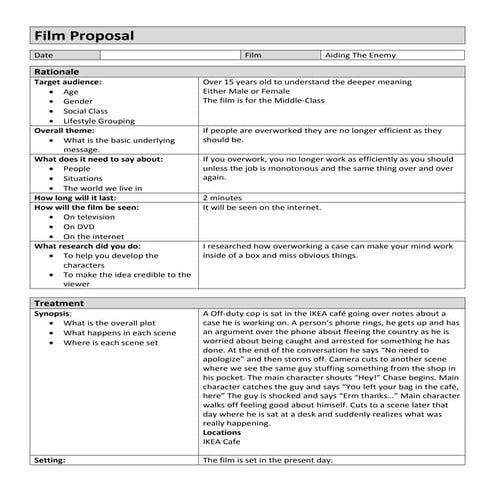 Proposal film idea 1 | DOC