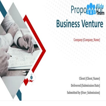 Proposal For Business Venture PowerPoint Presentation Slides