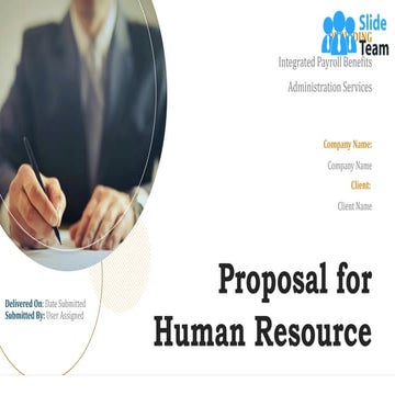 Proposal For Human Resource PowerPoint Presentation Slides
